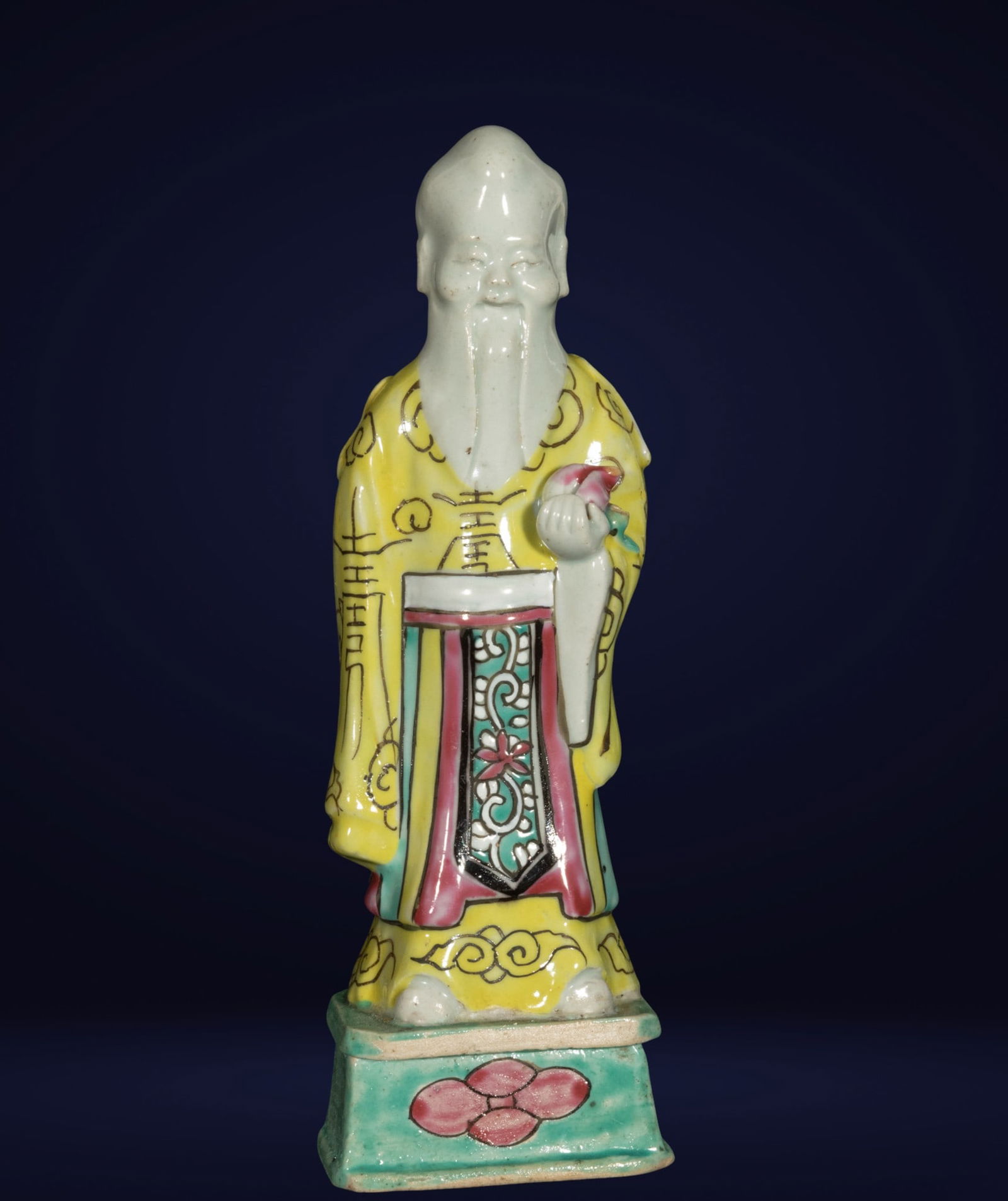 Immortal Sage in Qianlong Chinese Porcelain "famille rose" for Export, 18th Century (1 of 5)