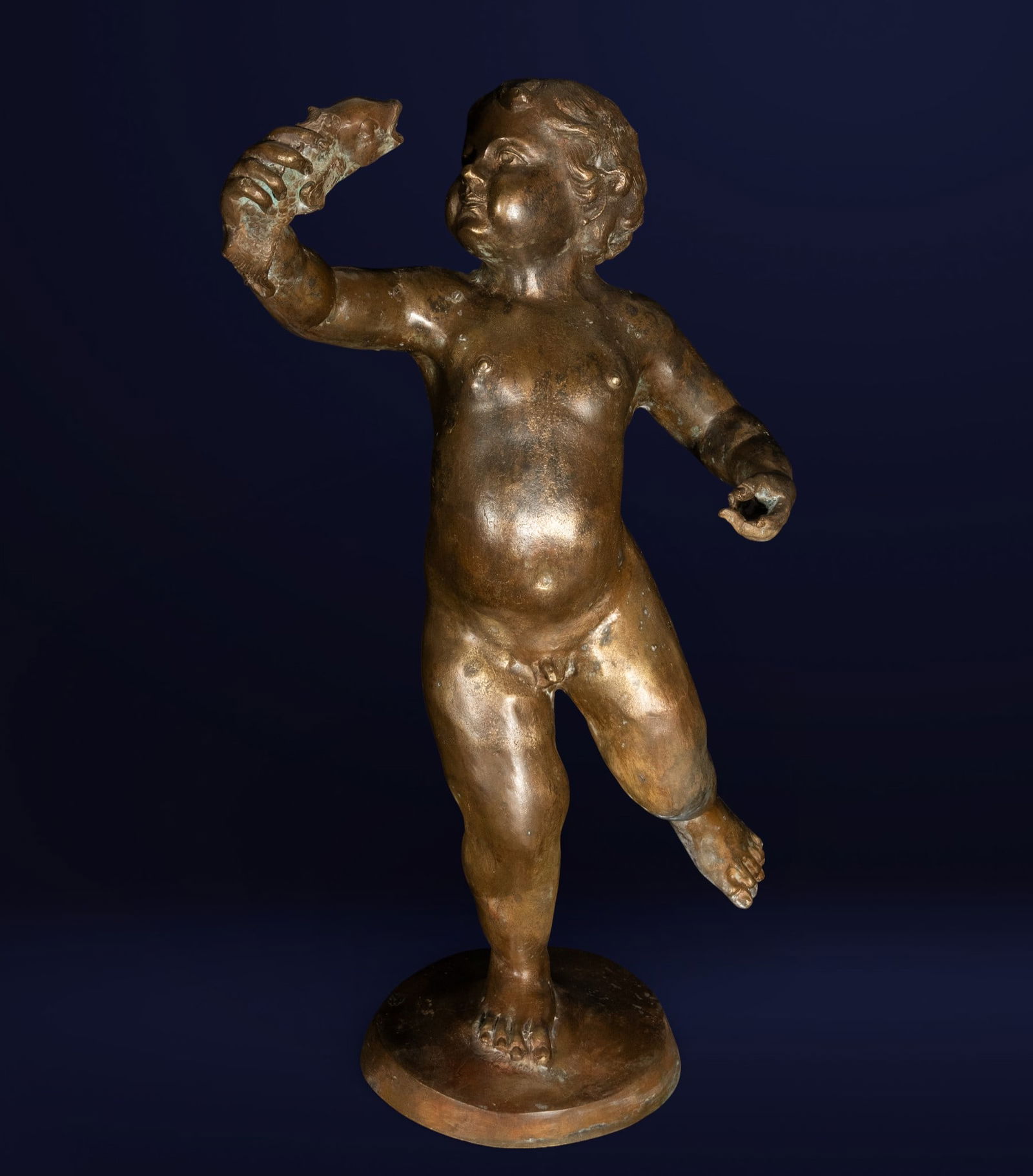 Large bronze sculpture with built-in fountain from Cupid's Garden, 19th century (1 of 8)