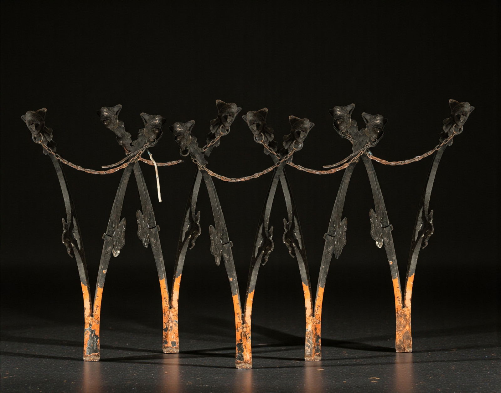 Exceptional Lot of 5 Lantern Holders or Cornice Trims Art Nouveau Modernist 19th century (1 of 12)