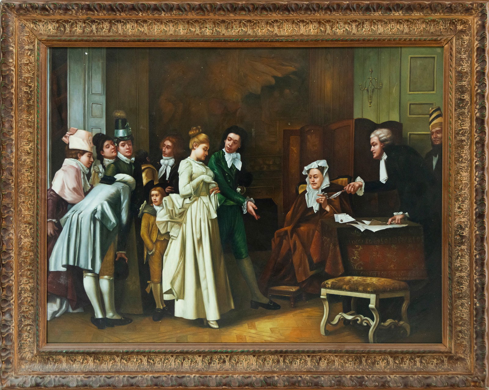 Reading of the will. European school. 19th century (1 of 5)