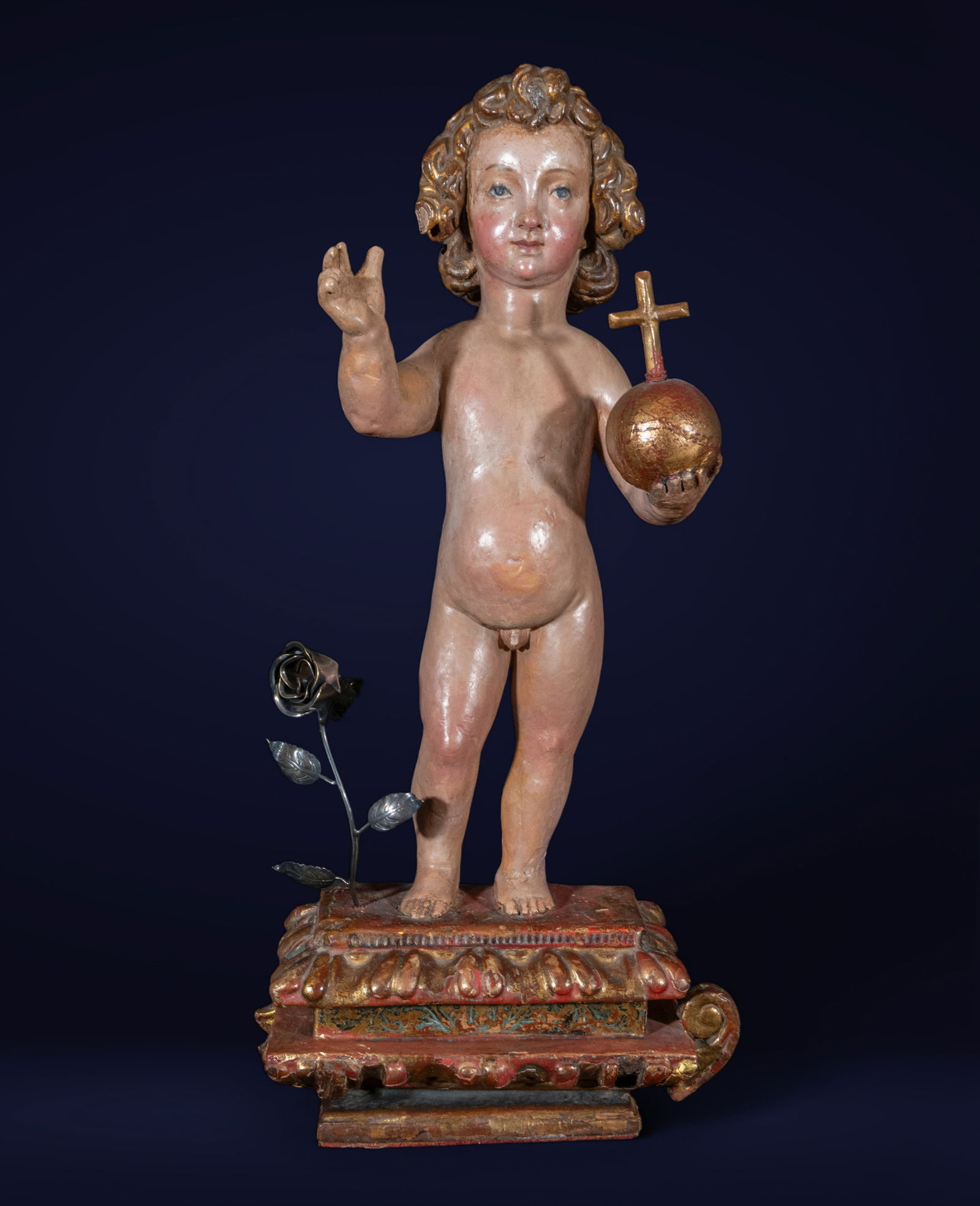 Infant Jesus with Globe - Mexican School - 17th Century (1 of 18)