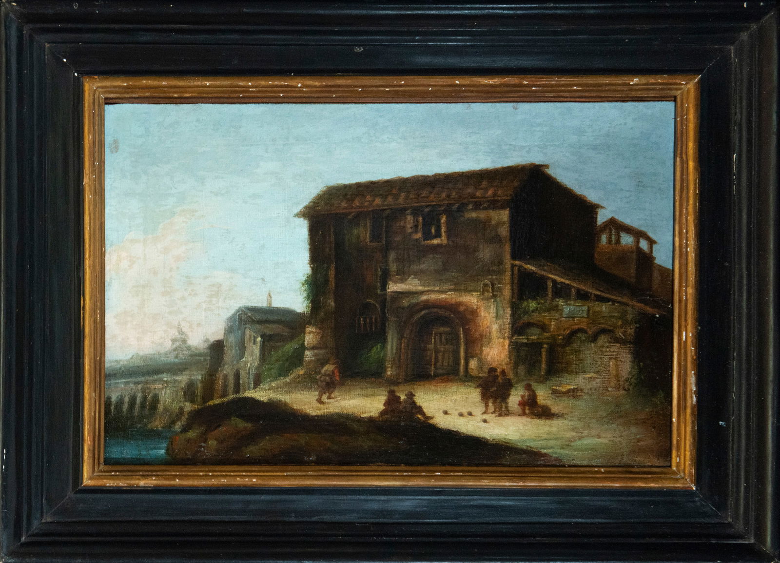 18th Century Dutch School - Landscape with Figures (1 of 4)