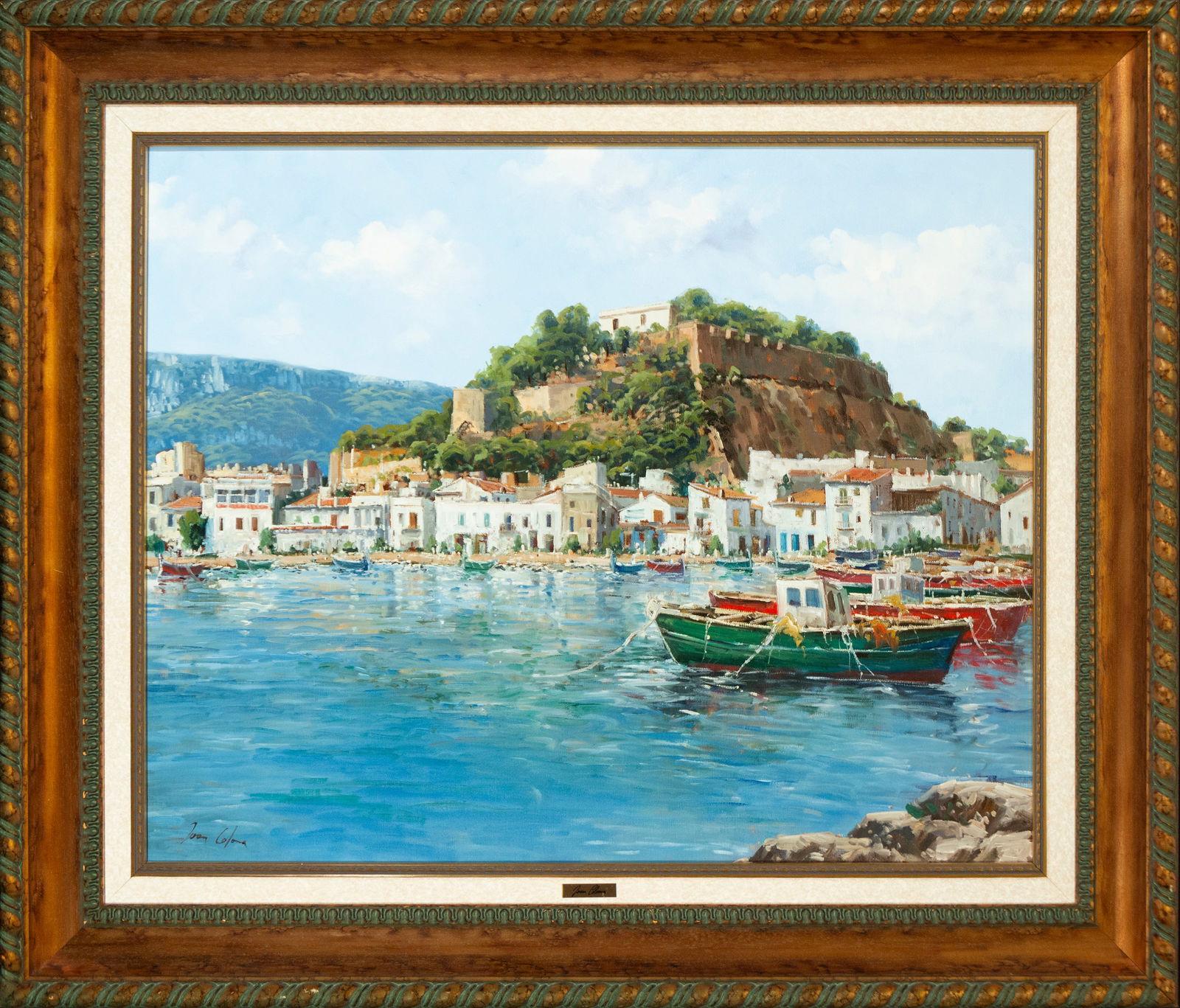 Joan Coloma (1956) - Fishermen's Quarter: Measurements: 81 x 65 x 104 x 84 cm. Oil on canvas.