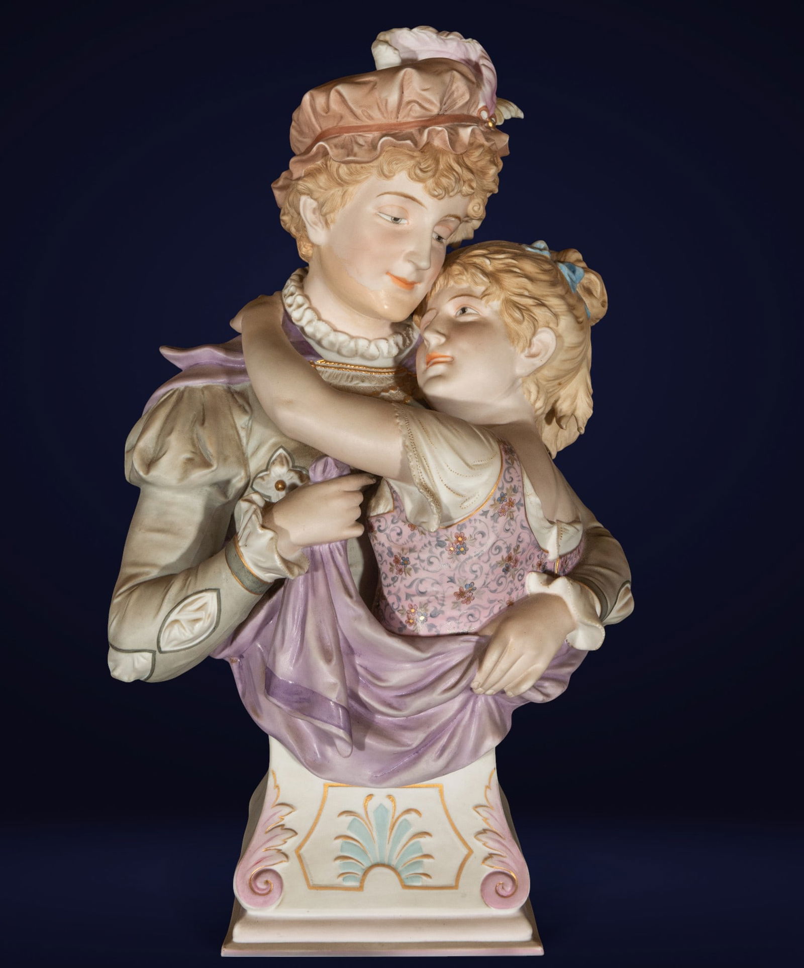 Couple of Lovers in German porcelain from the 19th-20th century (1 of 7)