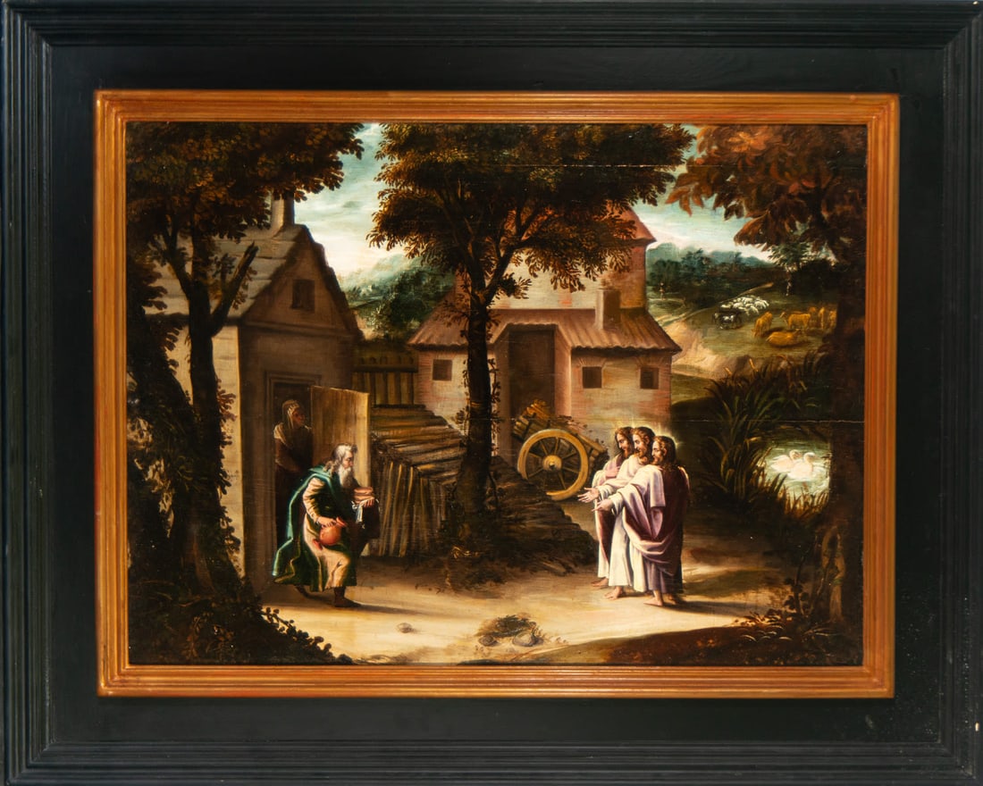 Jesus Preaching at the Well, 17th century Flemish school (1 of 7)