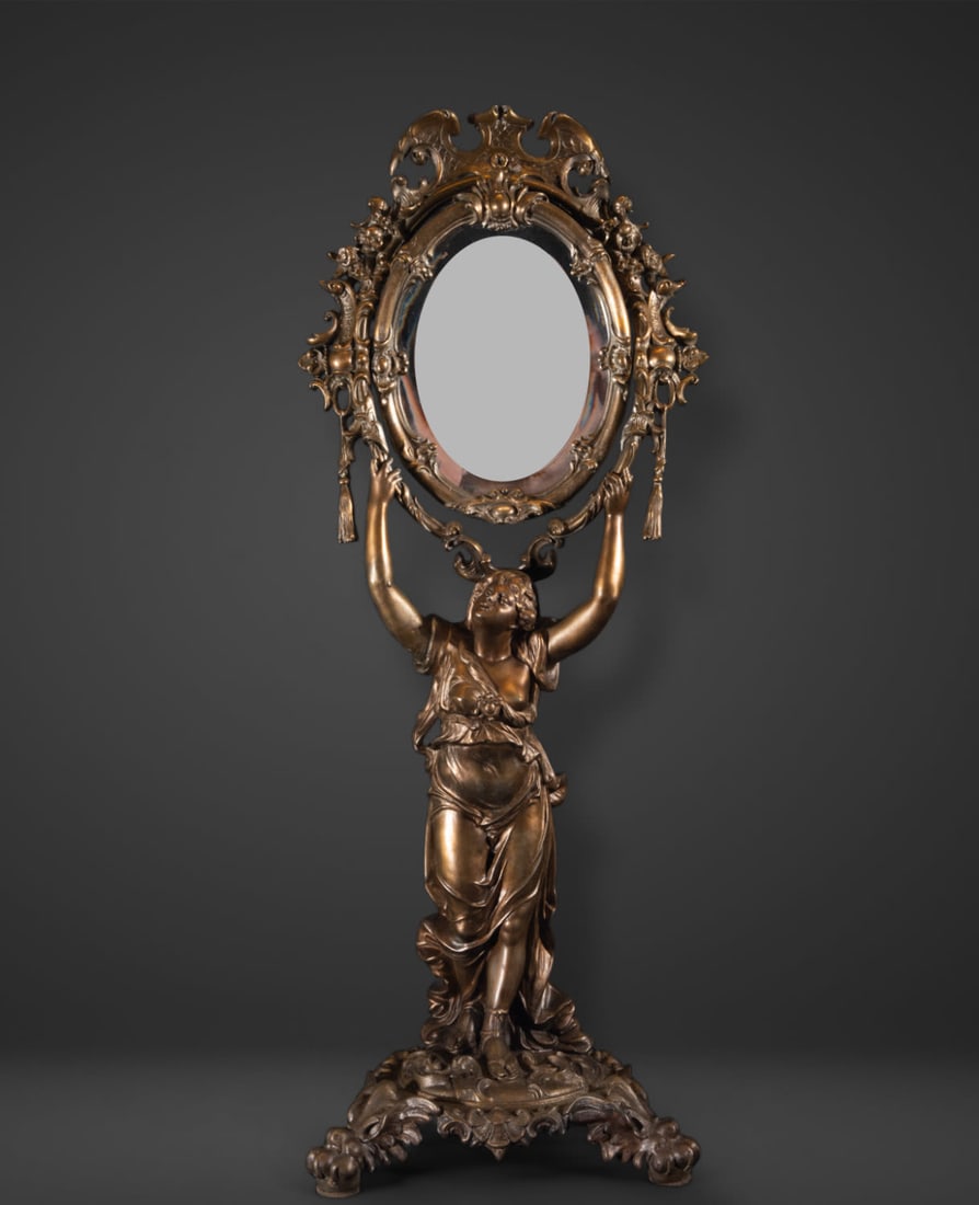 American Beaux Arts style mirror, 19th century (1 of 18)