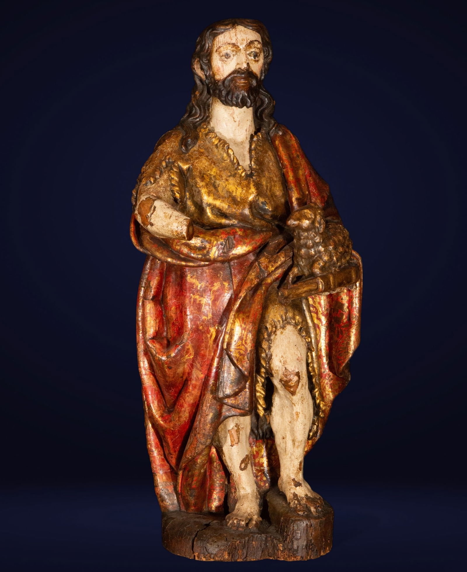 Carving from the 16th century. Saint John the Baptist. Italy - Tuscany or Veneto (1 of 7)