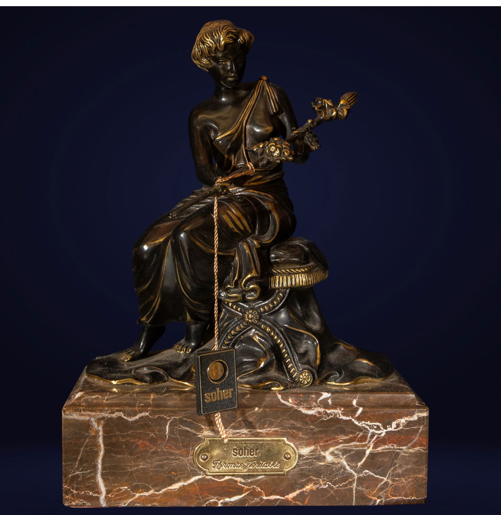 Bronze sculpture, 20th century, representing Lady (1 of 6)