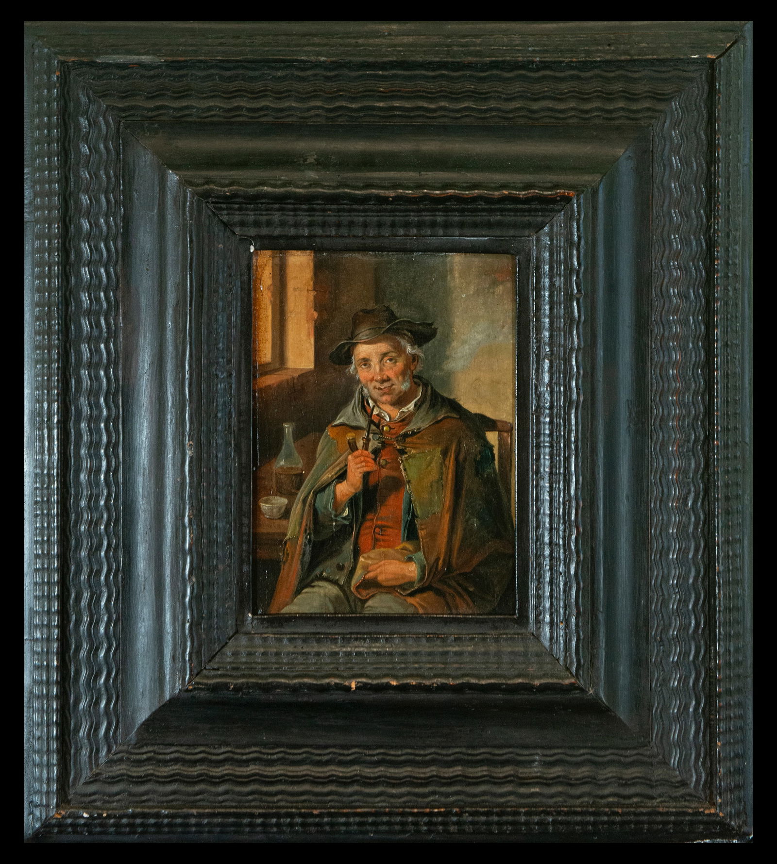 Portrait of a Man with a Pipe, Adriaen Van Ostade (1610-1685), Flemish School - 17th Century (1 of 8)