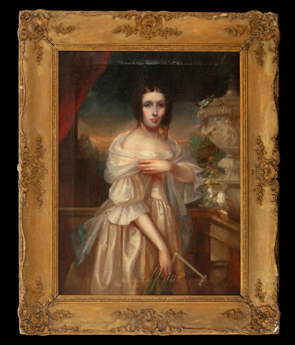 Lady with a Fan, 19th century (1 of 10)