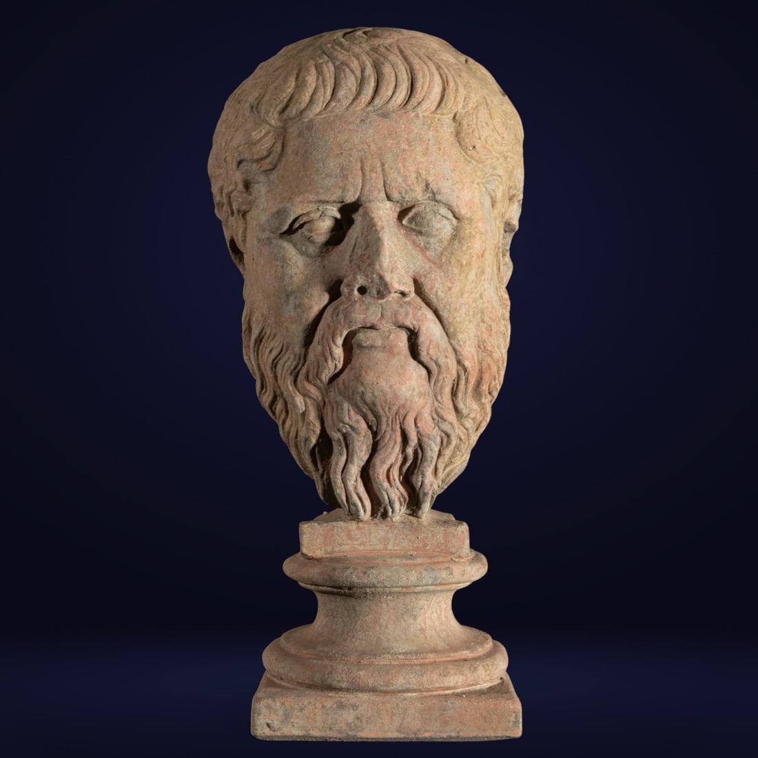 Terracotta head, first half of the 20th century (1 of 5)