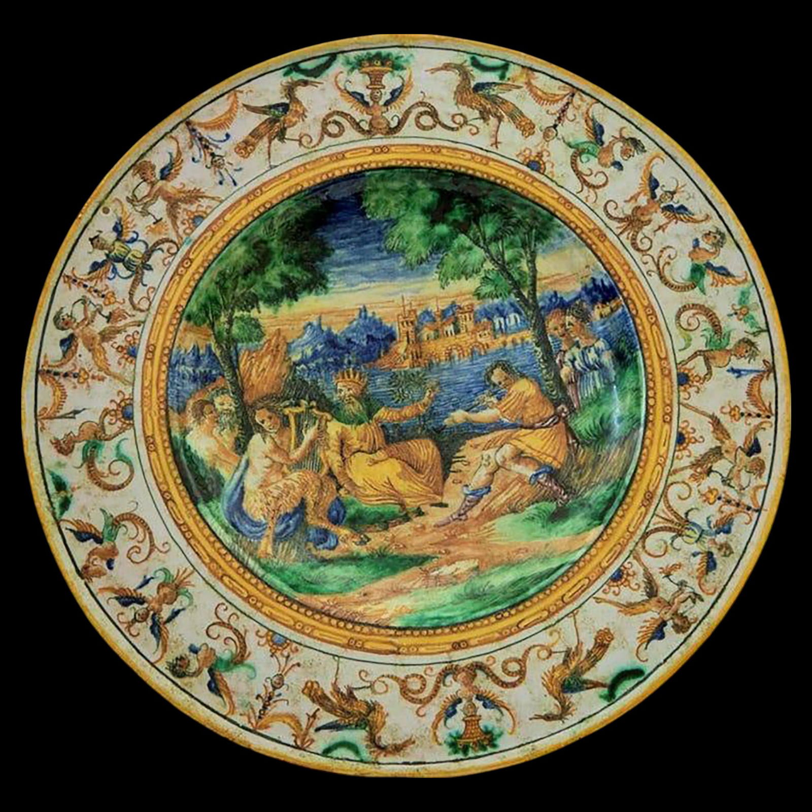 Important 19th century Italian parade plate (1 of 4)