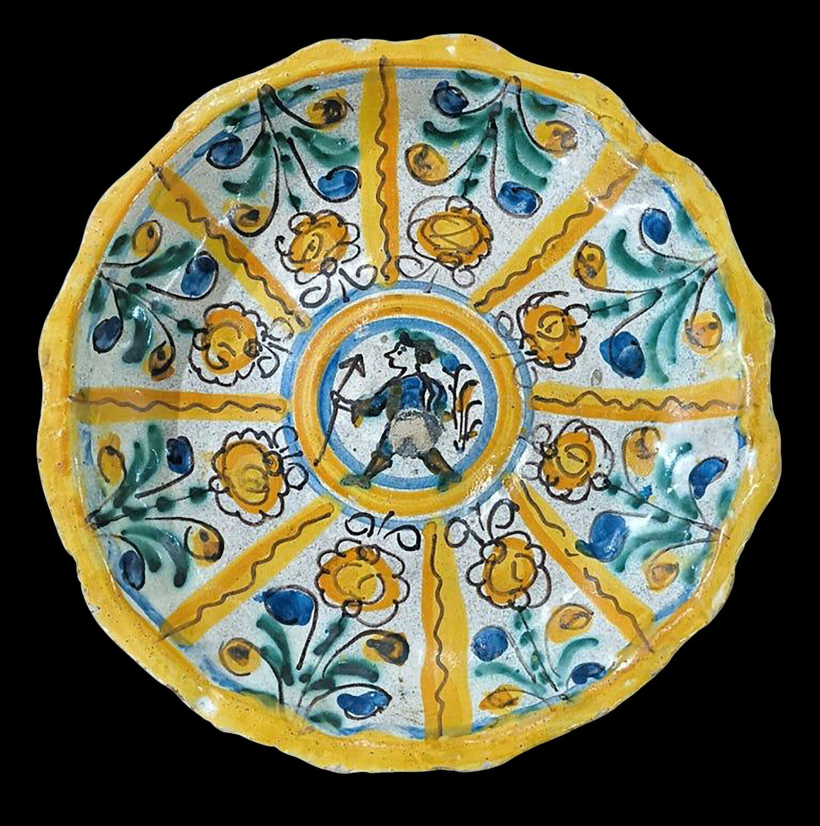 Important Italian Majolica plate from Montelupo, 17th century (1 of 4)