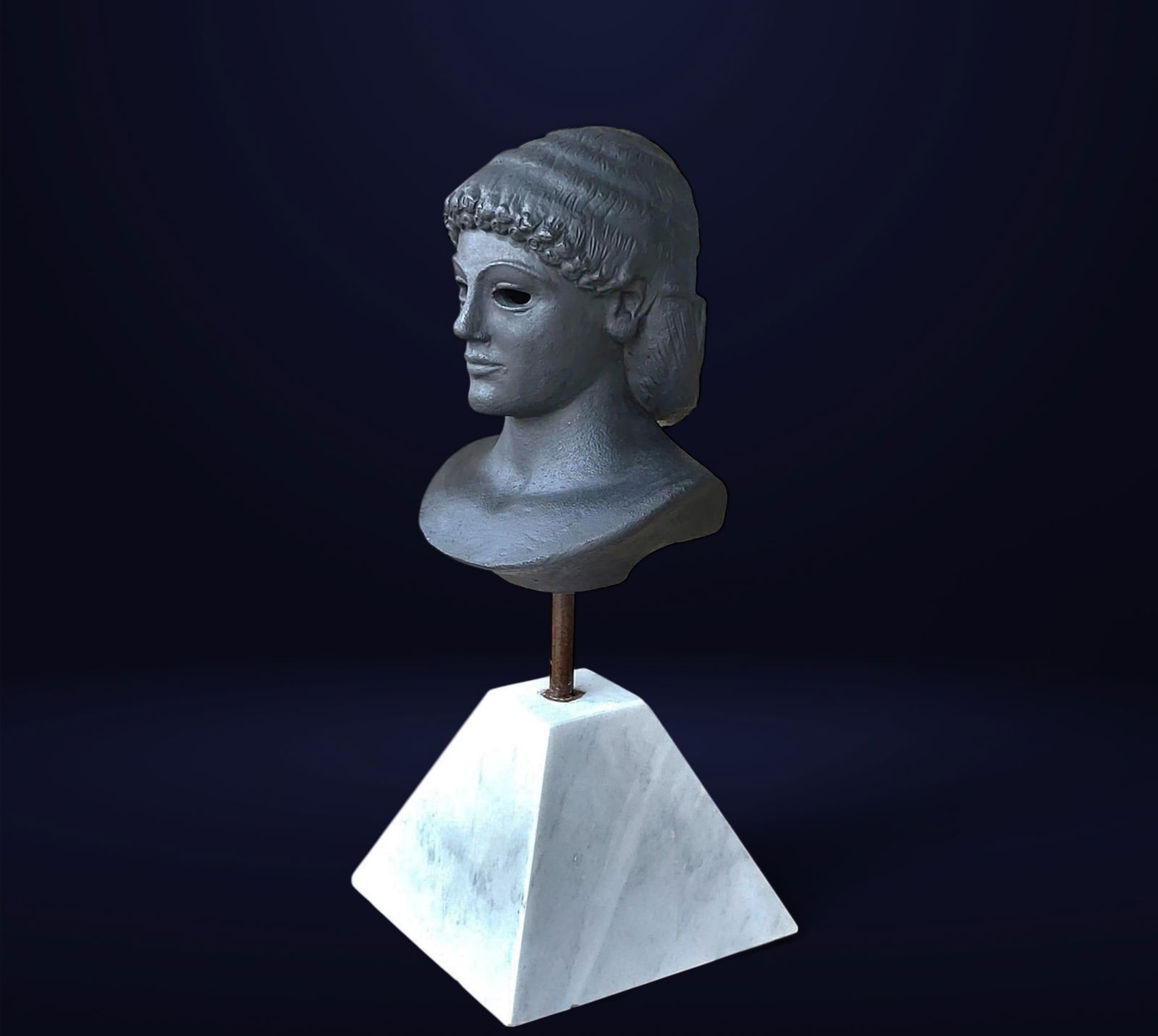 Terracotta bust of Apollo from Piombino, France, 19th century (1 of 6)