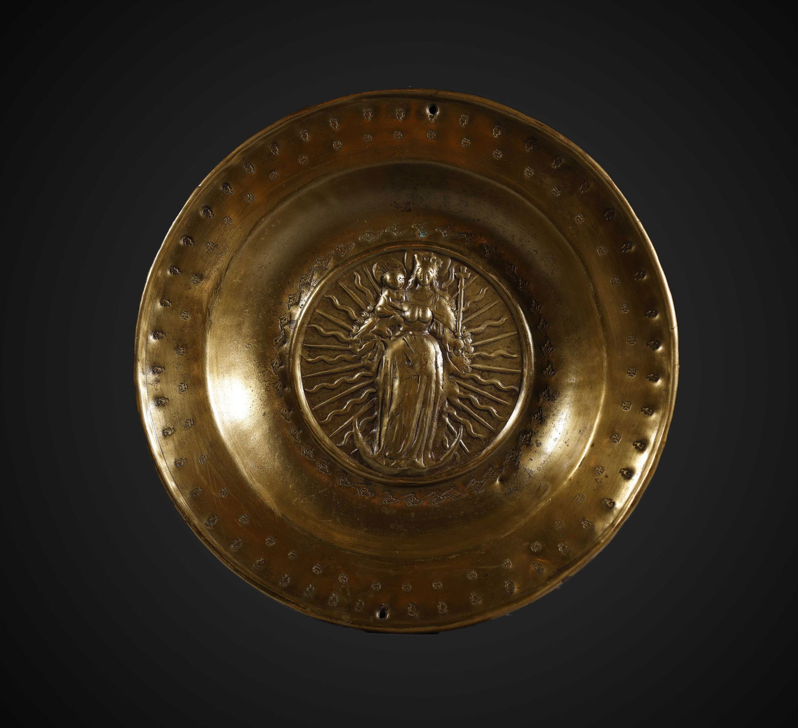 Large Alms Plate from Nuremberg, Germany, 16th/17th century (1 of 3)