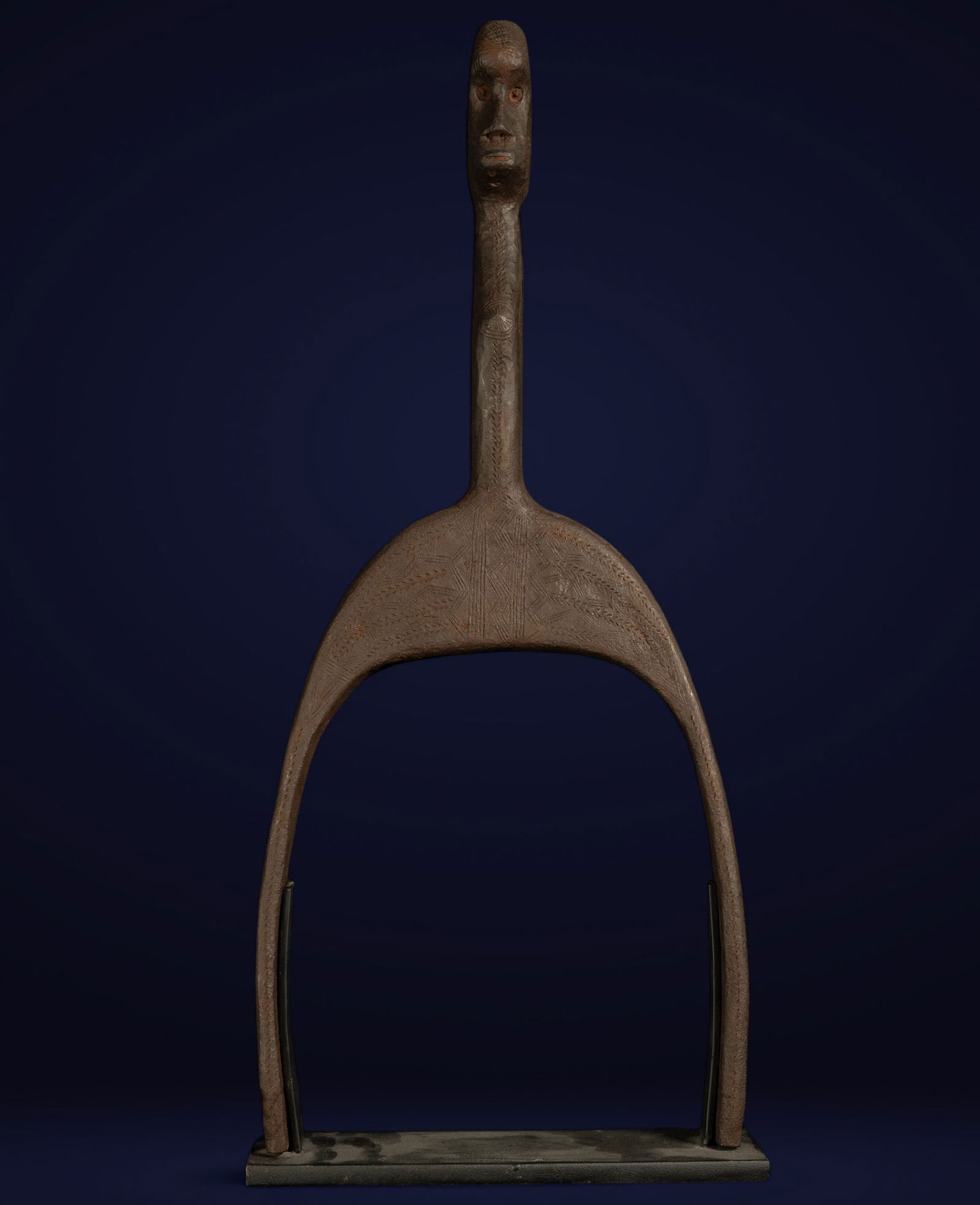 Rare Sese Iron Slingshot from Ghana from the early 20th century - African Art (1 of 5)