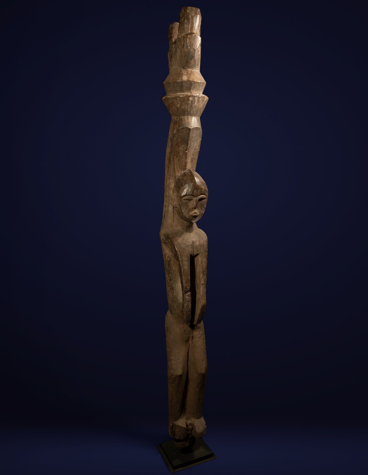 Rare and Monumental Poste Lobi Ethnic Group Ivory Coast - African Art - Early 20th Century (1 of 8)
