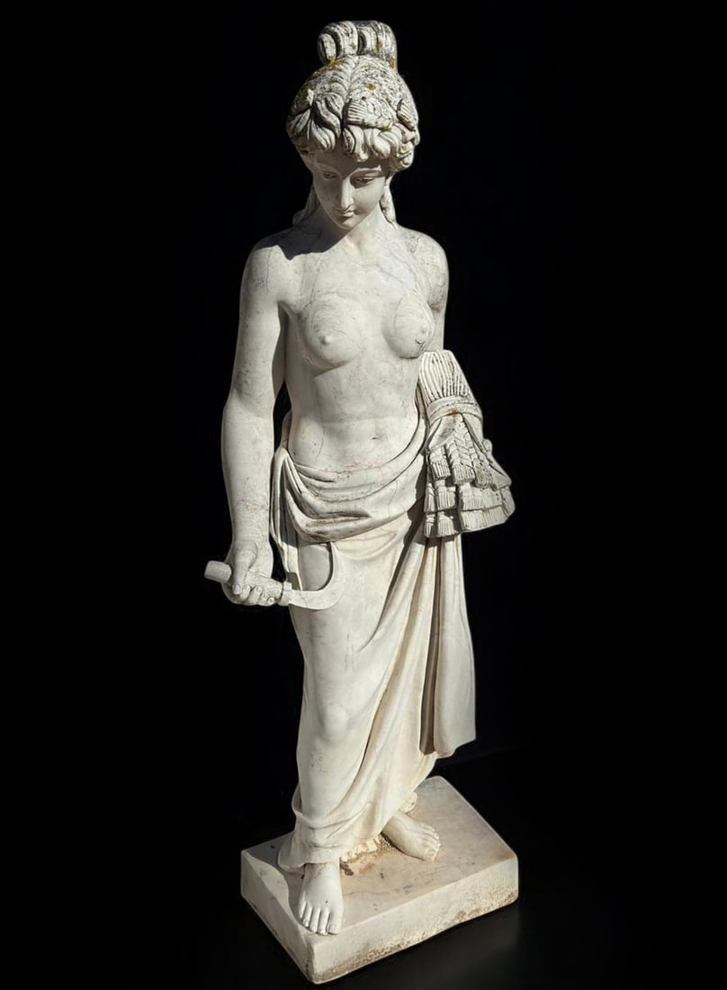 Marble sculpture of the goddess Ceres, Italy, 20th century (1 of 7)