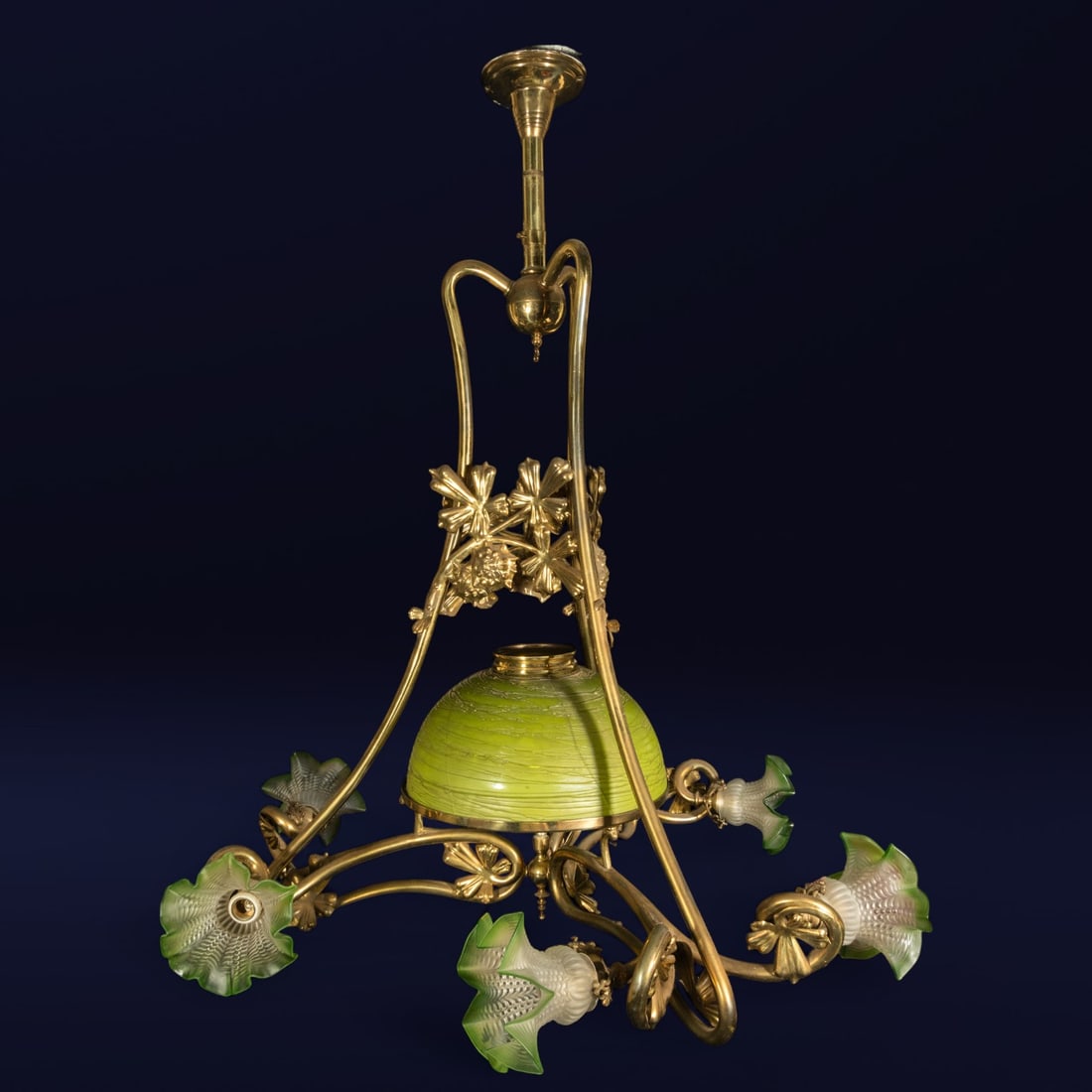Catalan Modernist Art Nouveau lamp circa 1900 (1 of 8)