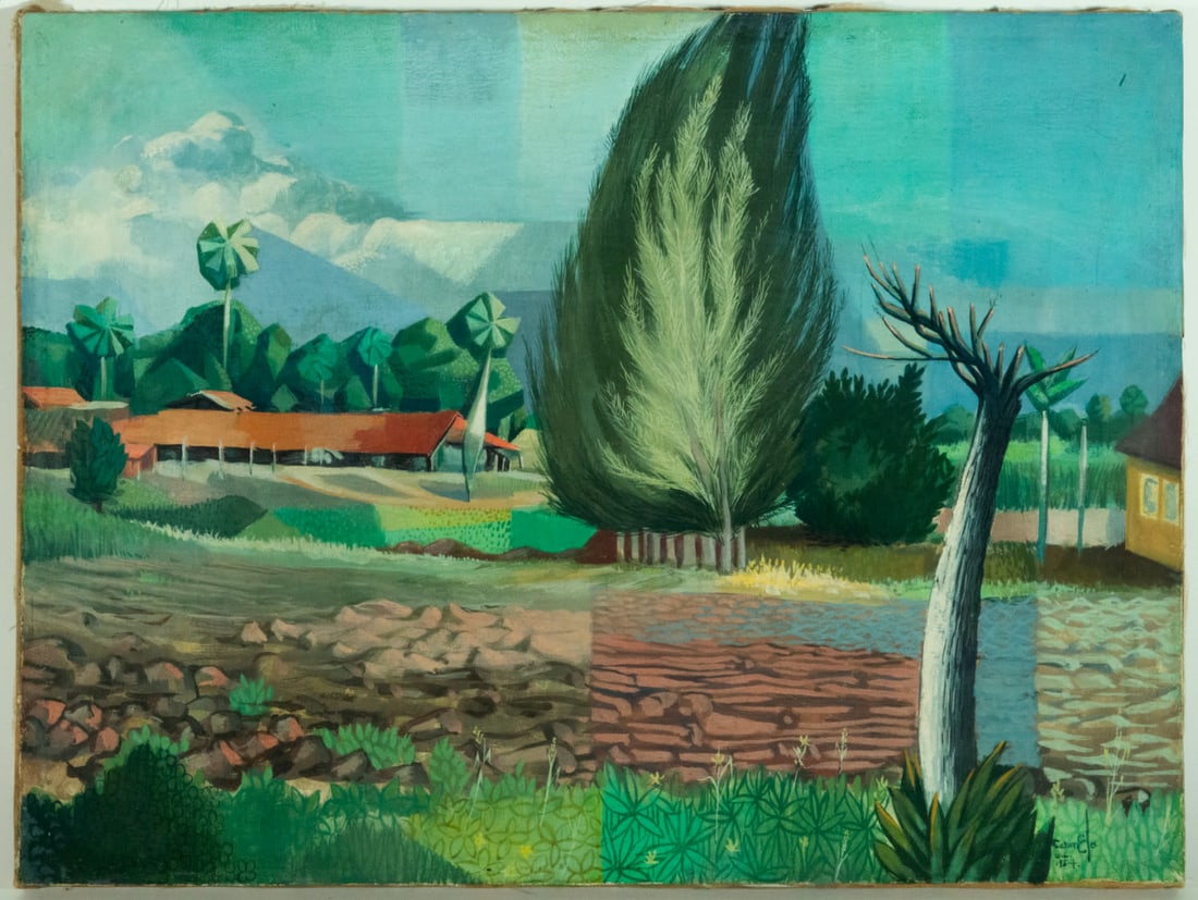 Cuban school of the 20th century, Carmelo González Iglesia (1920-1990), "Quesería" (1 of 3)
