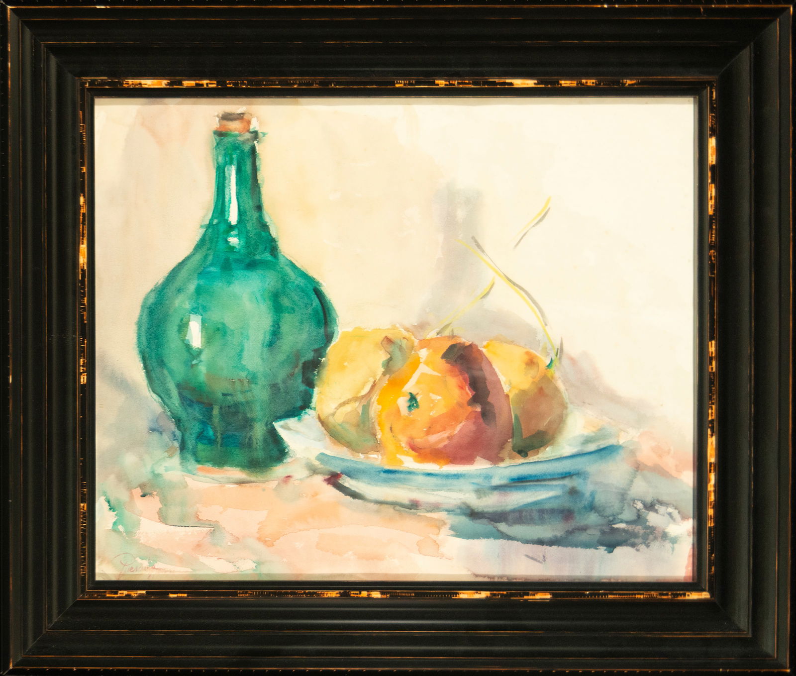 Still Life with Carafe and Fruit, Julio Quesada, Valencian School, 20th Century (1 of 4)