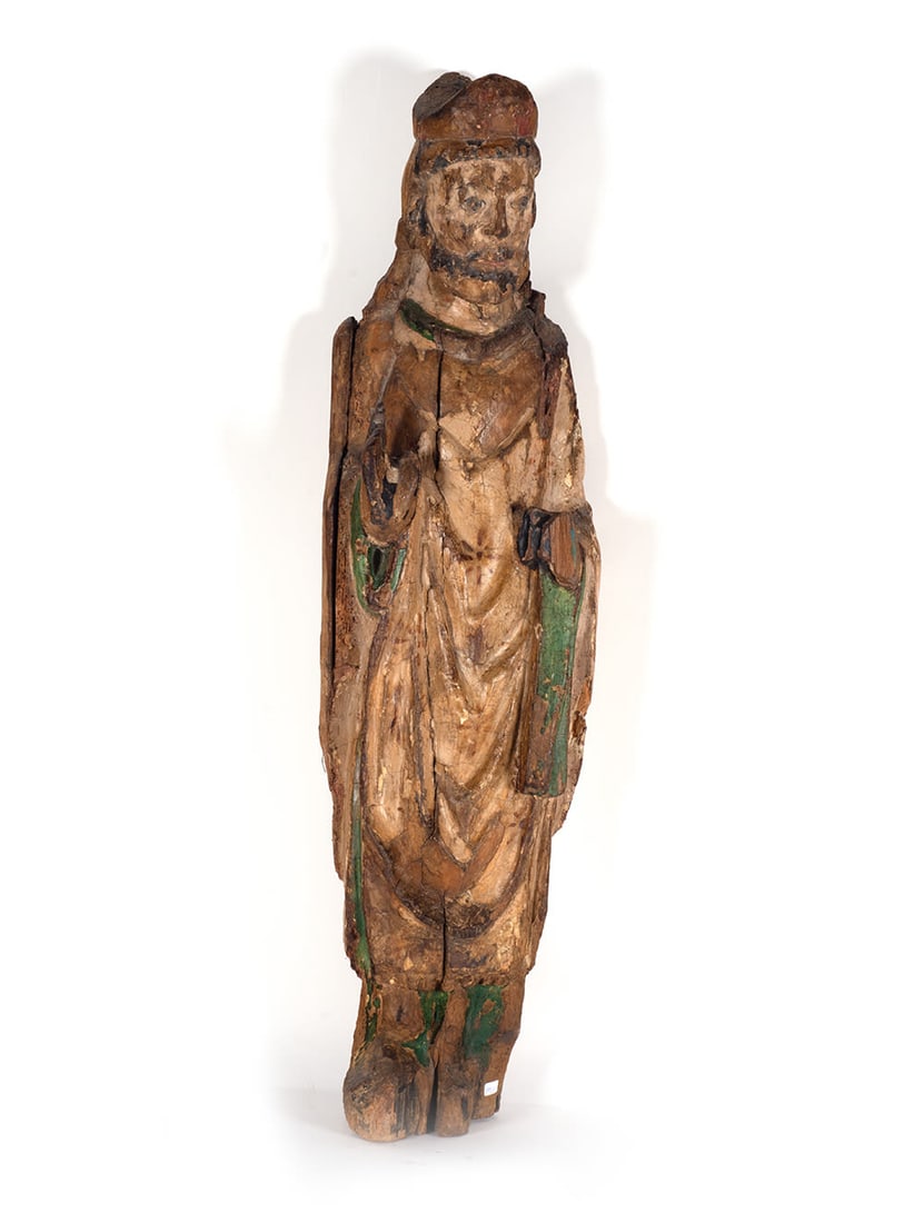 Large Romanesque Saint Augustine, Catalan or French Romanesque school , Pyrenées, Northern (1 of 6)