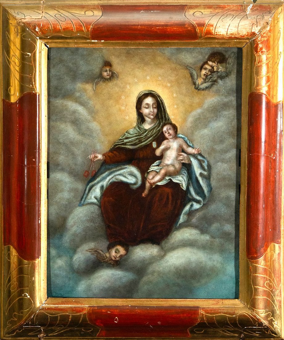 18th Century Colonial School - Virgin and Child (1 of 6)