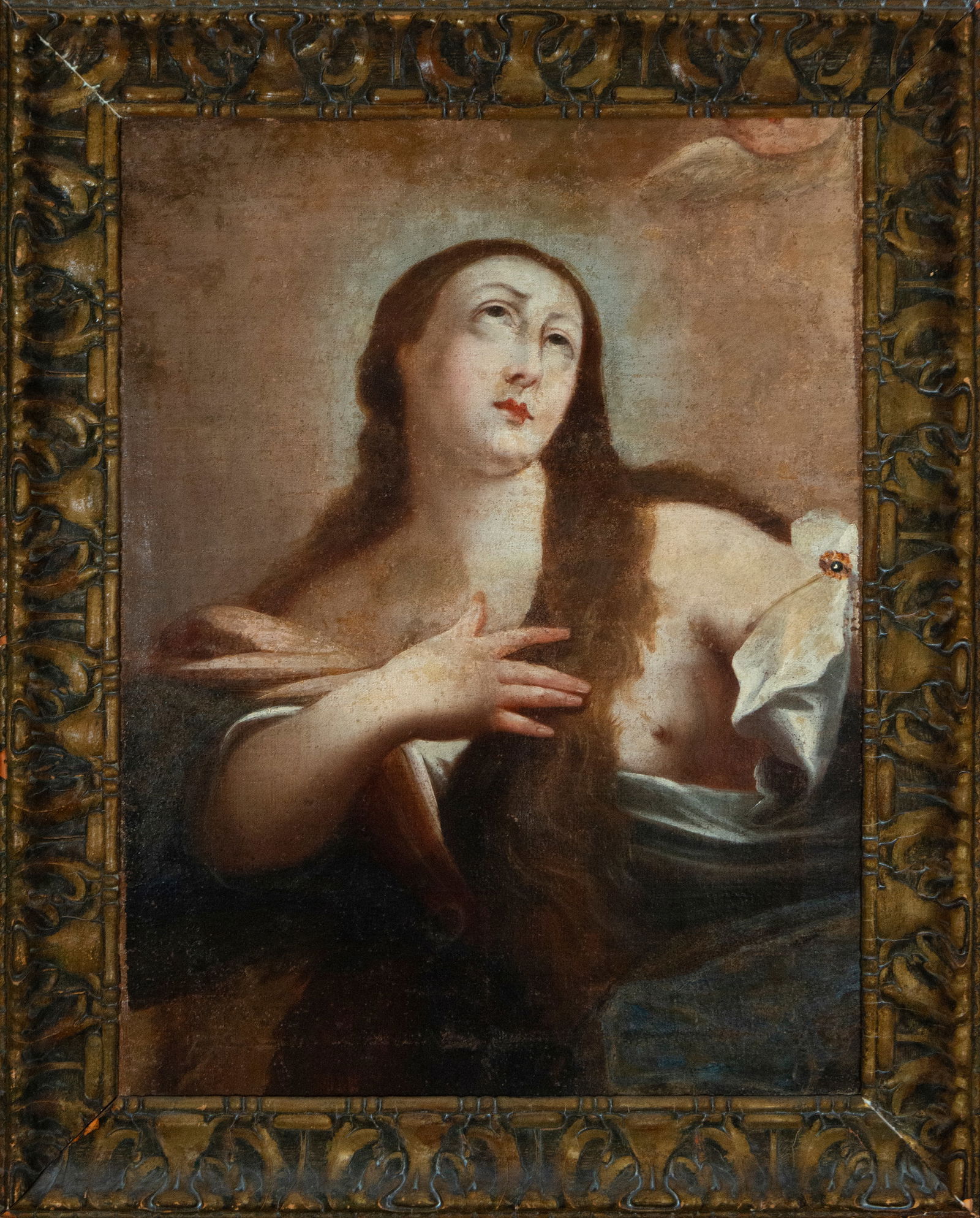 Magdalena Italian Roman or Bolognese Esc., Carracci circle, Annibale, 17th century (1 of 5)