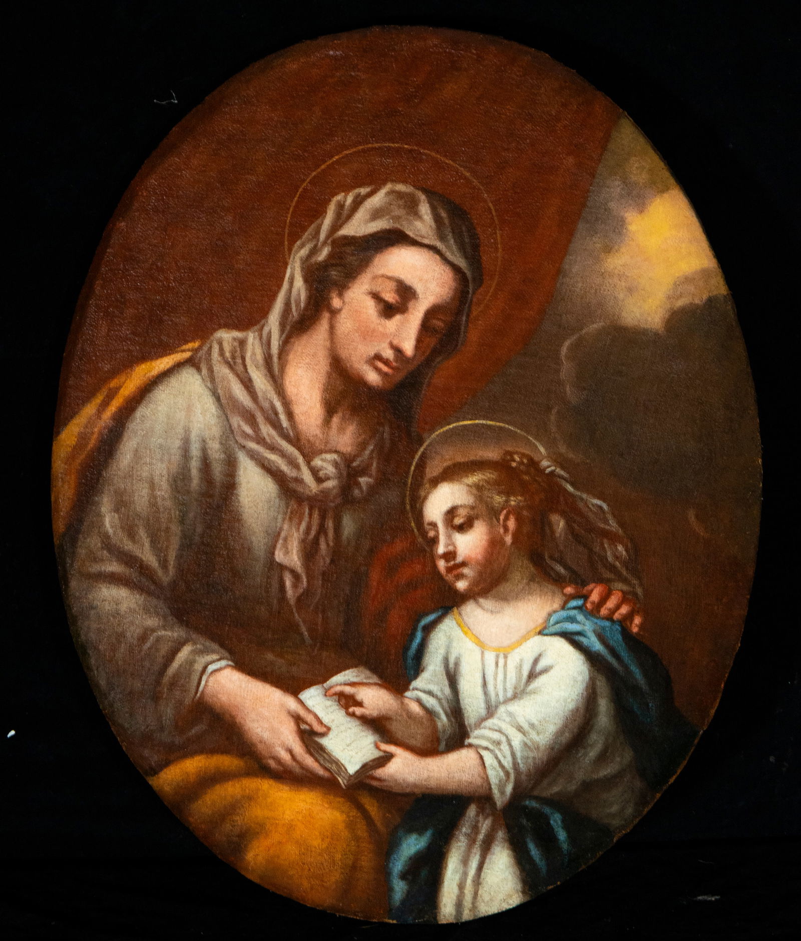 The Education of the Virgin - Circle of Luca Giordano, 18th century (1 of 4)