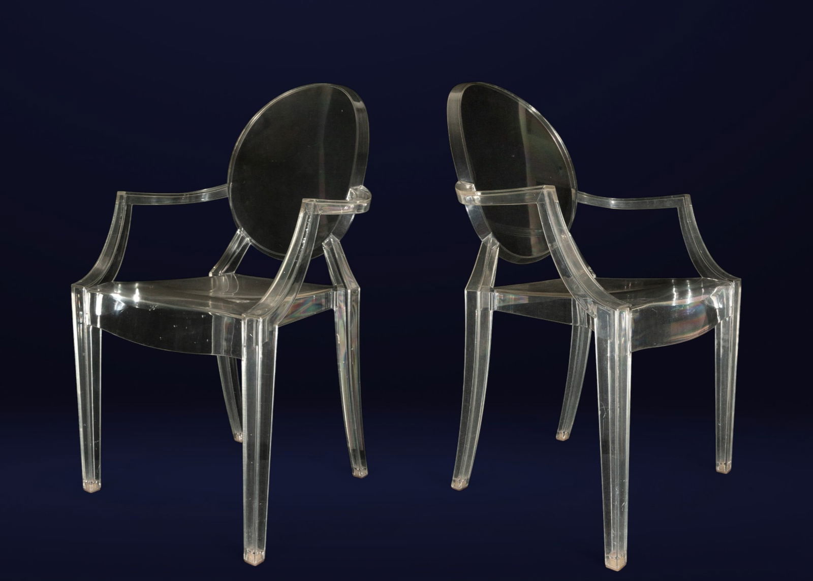 Pair of Ghost chairs by Philippe Starck for Kartell - 20th Century Design (1 of 10)