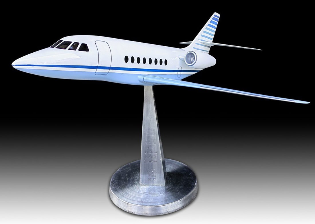 Aluminum Falcon Private Plane Scale Model, 1970s (1 of 10)