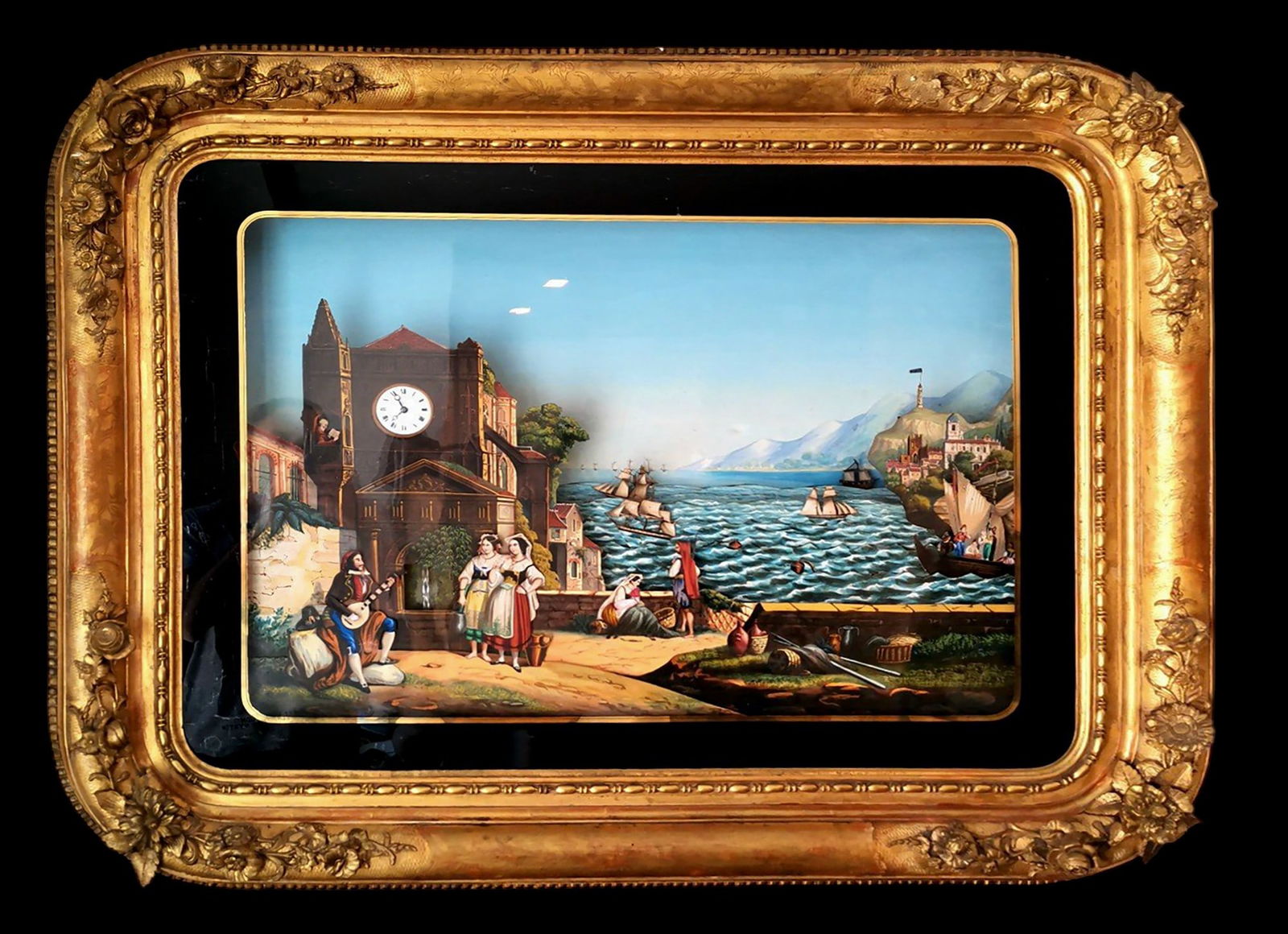 Painting with 19th century automaton music, Xavier Tharin, c. 1860, 19th century (1 of 10)