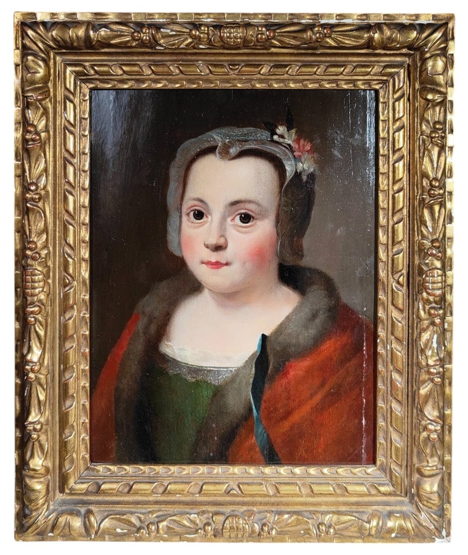 Beautiful Portrait of young Tudor Lady, England or Germany from the 16th C century. Oil on panel (1 of 5)