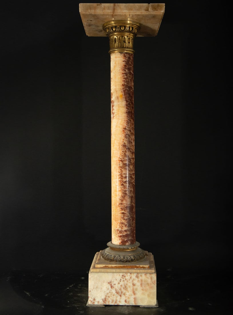 Onyx and gilt bronze base, XIX - XX century (1 of 3)