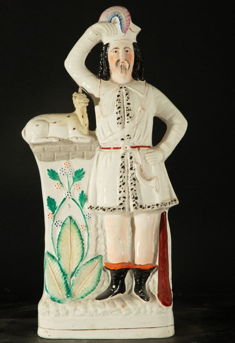 Persian officer in English porcelain, 19th century: Measurements: 43 x 19 x 9 cm.