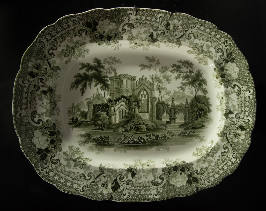 Verona ceramic tray, early 20th century (1 of 3)