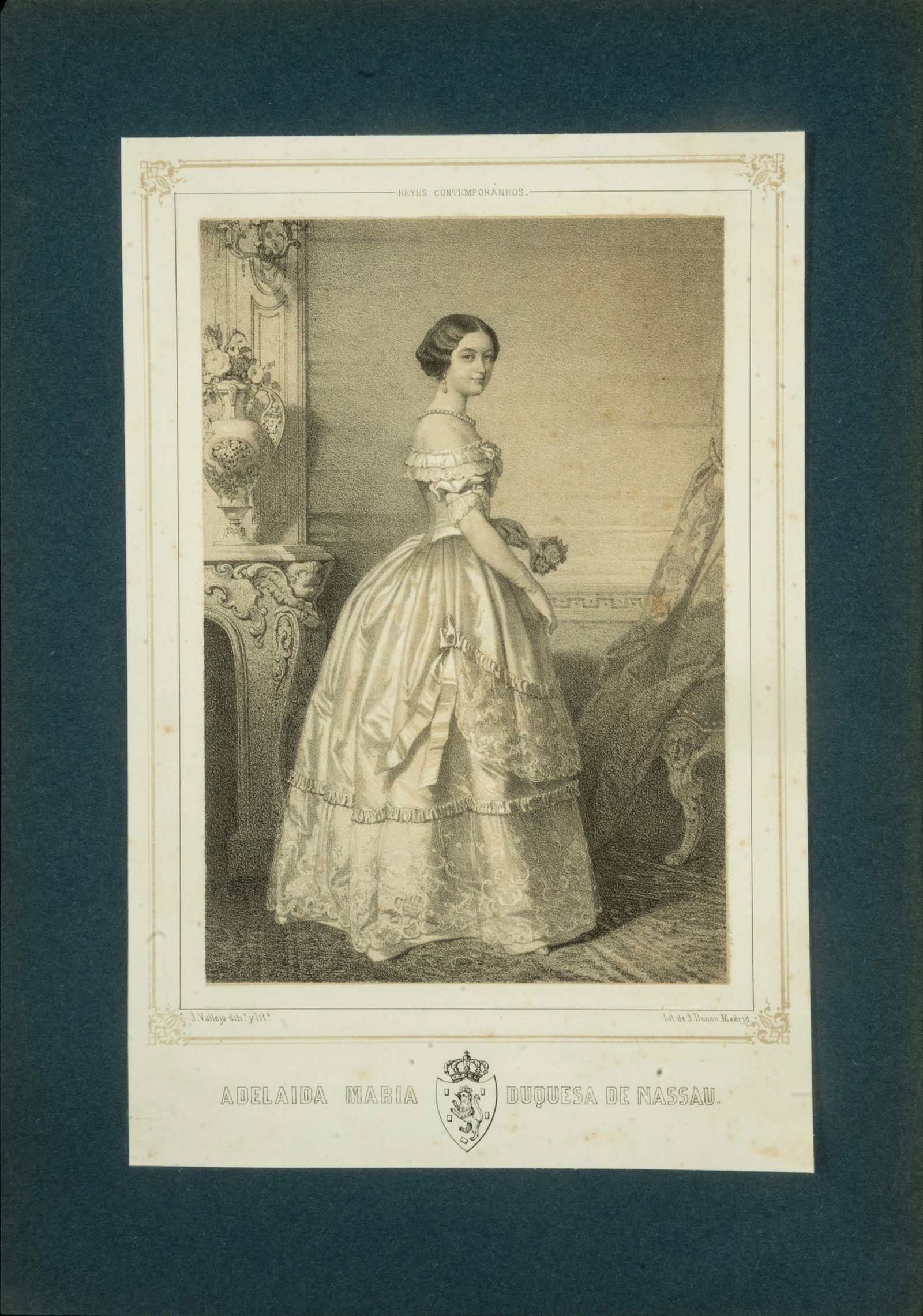 JOSE VALLEJO Y GALEAZO (Malaga, 1821 - Madrid, 1882) - Lot of Nobility Engravings (1 of 20)