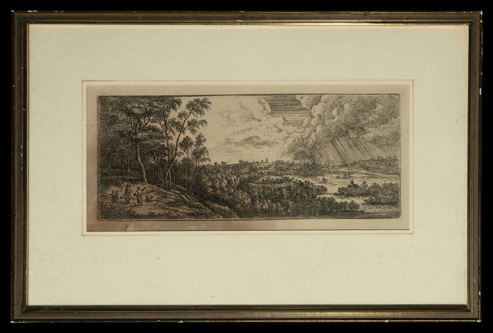 LUCAS VAN UDEN (Antwerp, 1595 - 1622) - Landscape Scene (1 of 3)