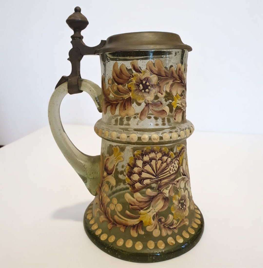 Rare Murano glass beer mug from the 19th century (1 of 4)
