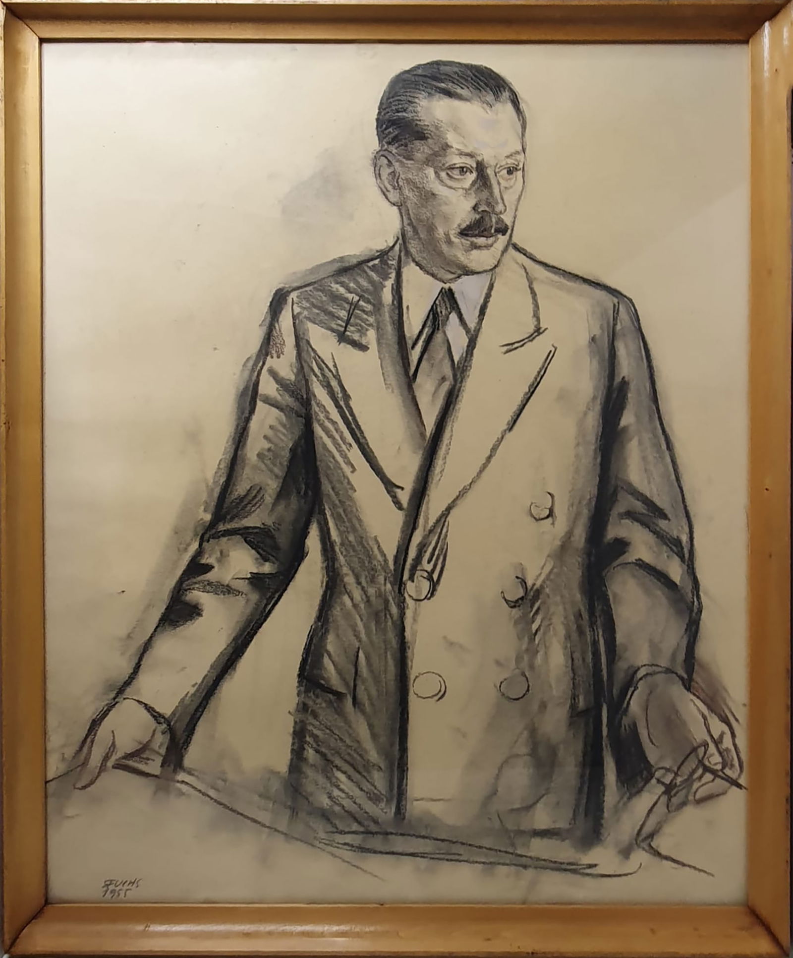 Bernie Fuchs (1932-2009) American Illustrator, Signed Portrait of a Gentleman (1 of 3)