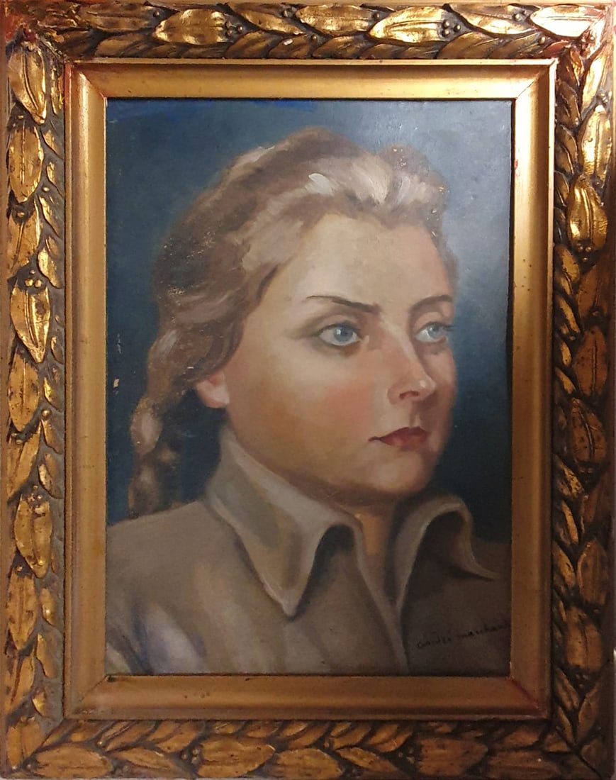 Portrait of a Lady - 20th Century - Signed, André Marchand (1 of 4)
