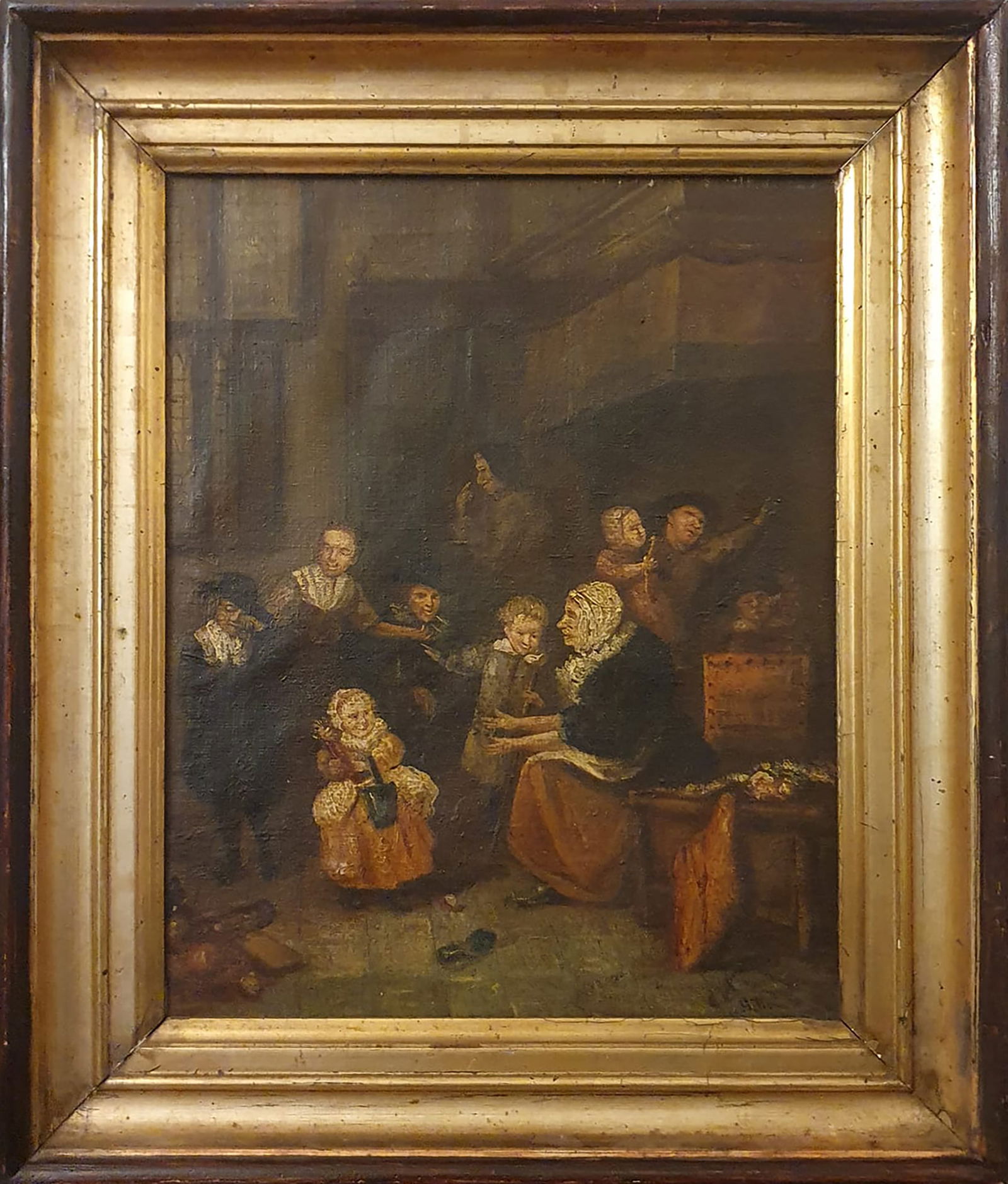 Interior scene in a tavern, 18th century Dutch school (1 of 5)