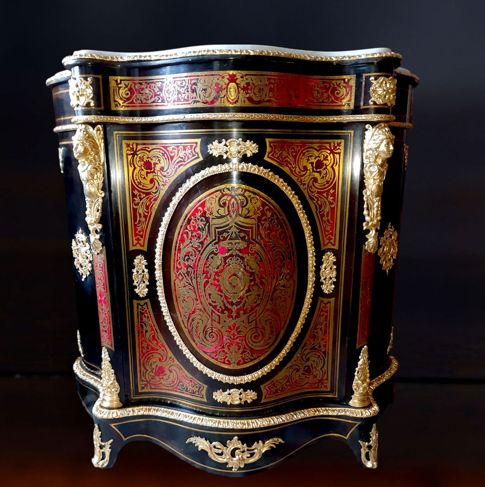 Spectacular 19th century Napoleon III French tortoiseshell and gilt bronze Boulle entredés (1 of 4)