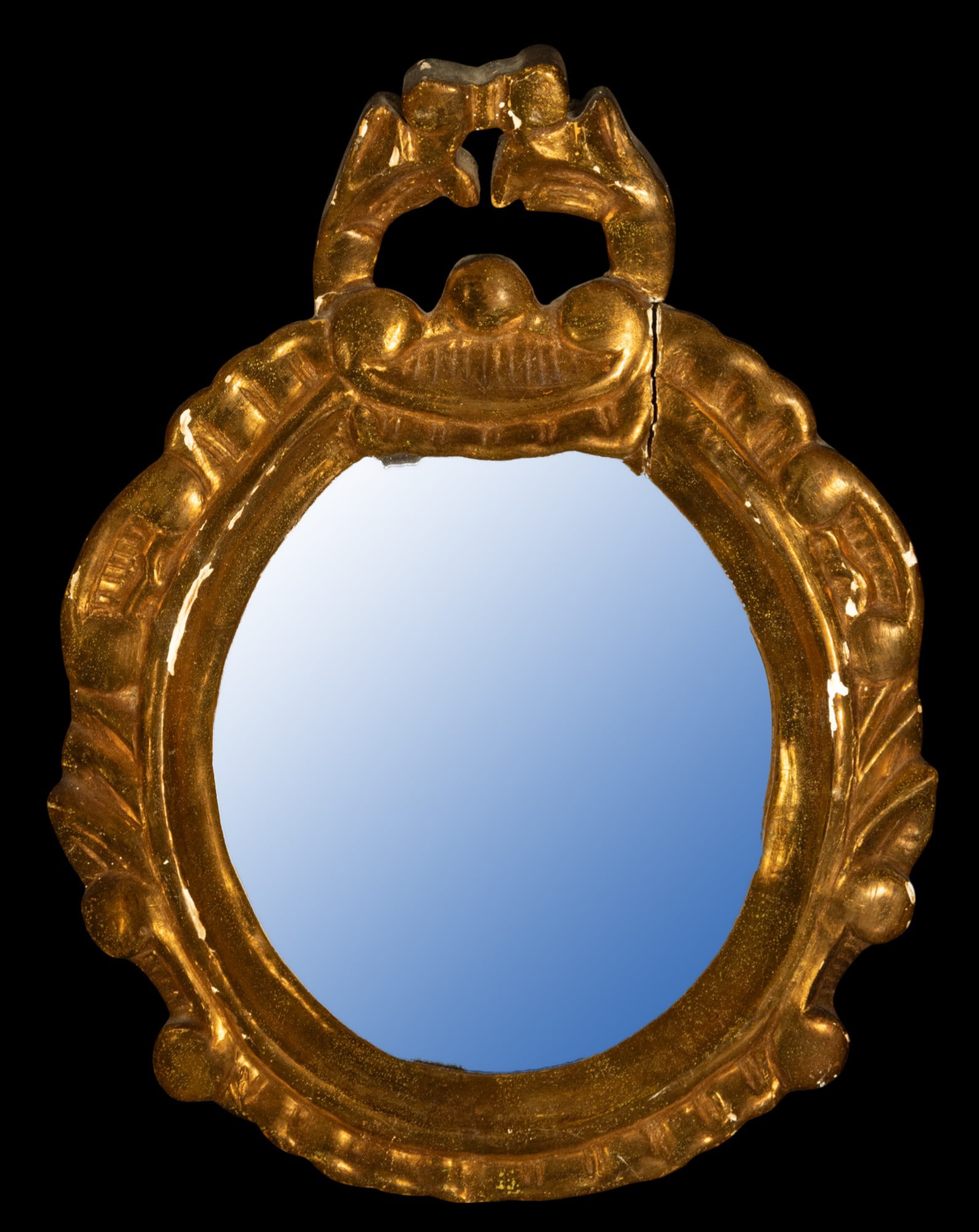 French cornucopia frame with mirror, 19th century (1 of 2)