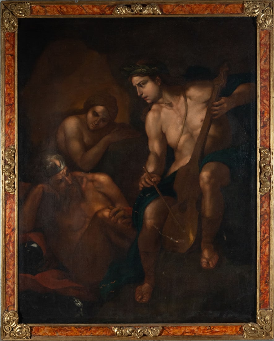 Apollo Playing the Lute, Italian School, Rome, 17th century (1 of 7)