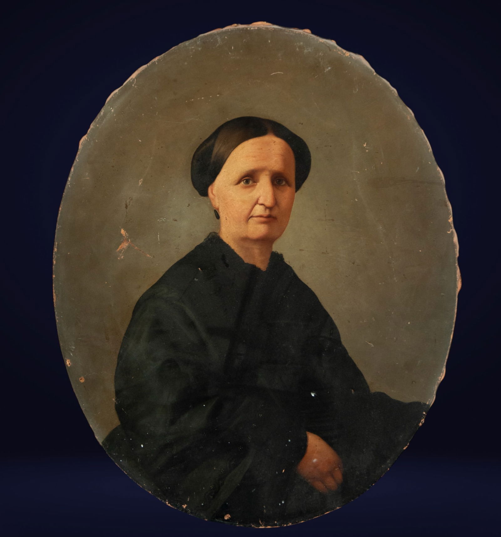 Portrait of a Lady. Spanish School. 19th Century (1 of 5)