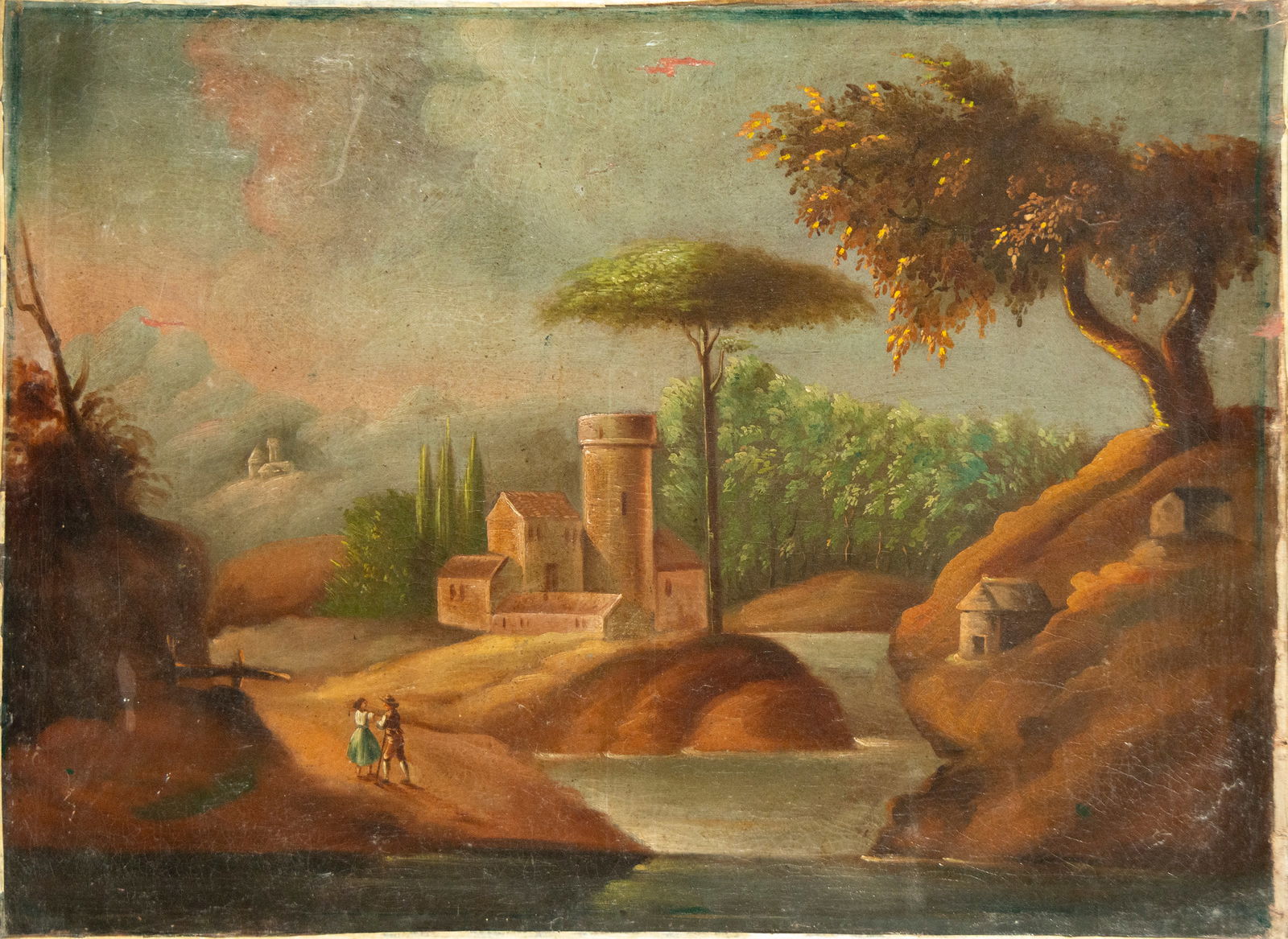 19th Century Spanish School - Gallant Scene (1 of 7)