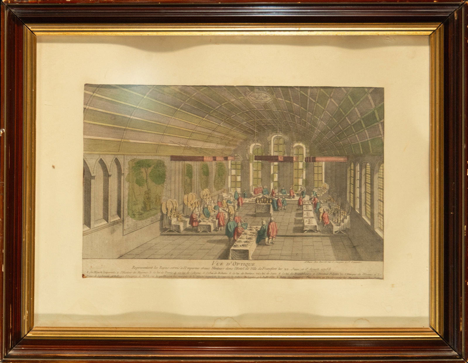 Engraving of interior scene (1 of 5)