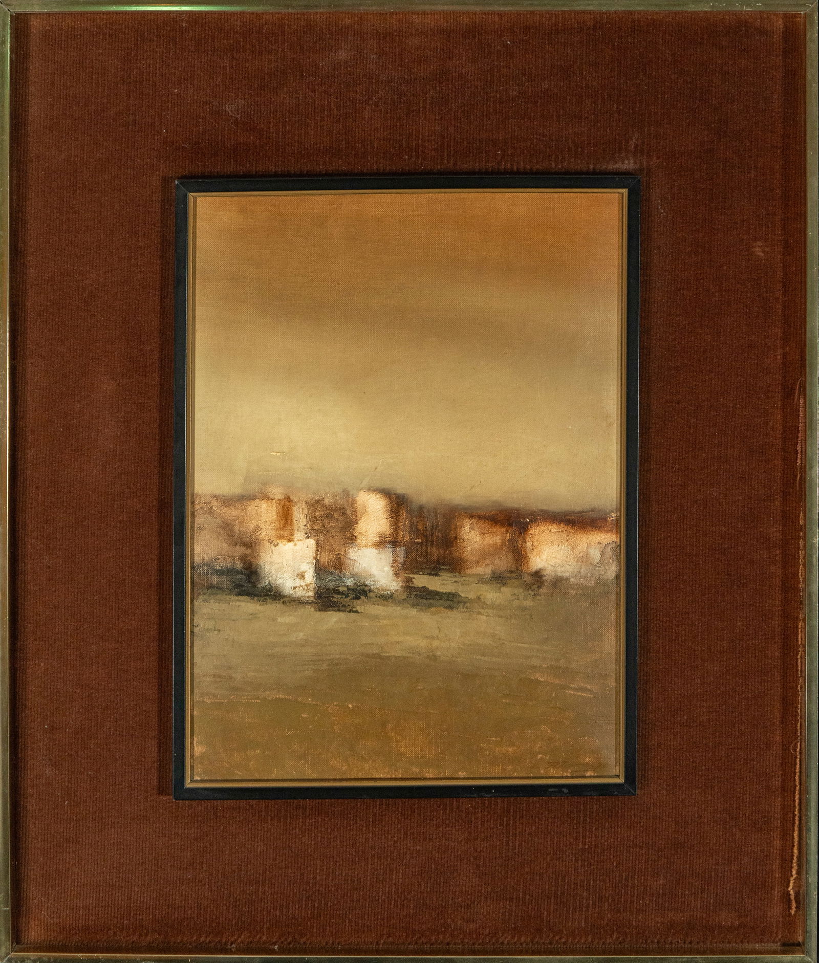 O/Canvas glued to Board Urban Landscape By Carlos Morago 20th century (1 of 5)