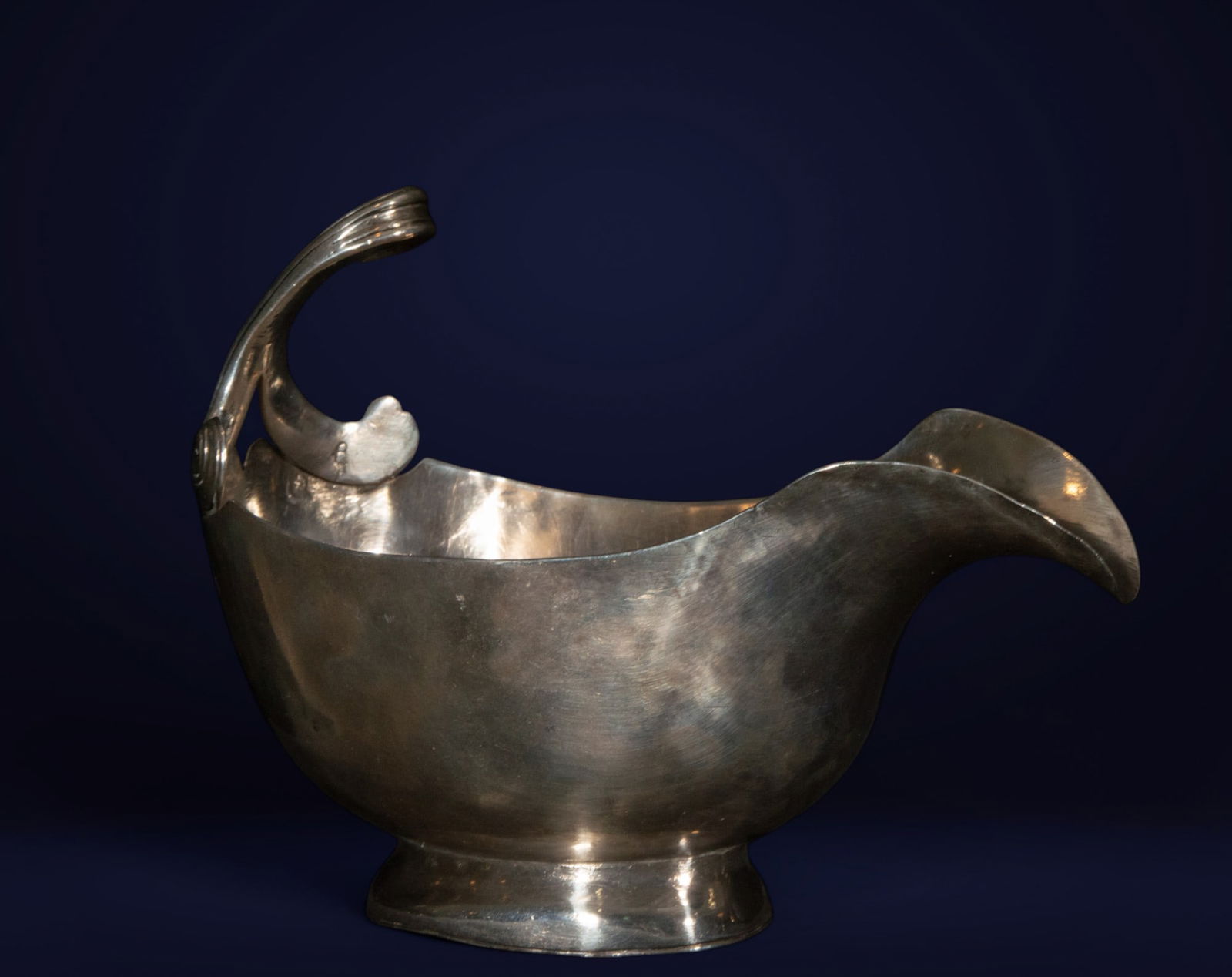 Sterling Silver Sauce Boat, Mexico/Fifth Fiscal/Glez de la Cueva XVIII (1 of 4)